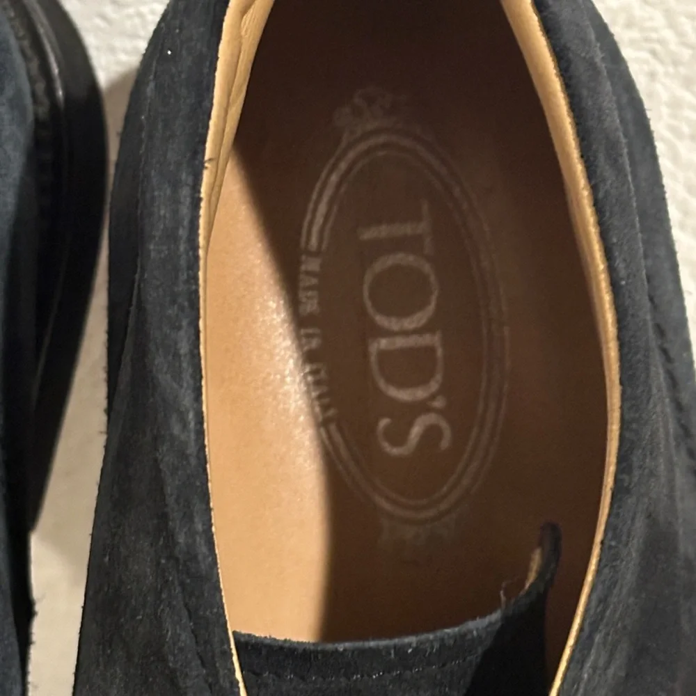 TOD'S Polacco‎ Navy Suede Chukka Boot